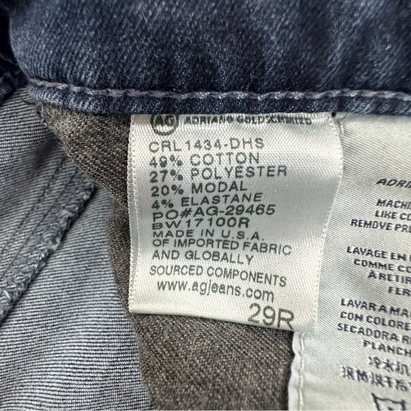 AG Adriano Goldschmied Women's Size 29 The Prima Mid Rise Cigarette Jeans - Picture 11 of 14